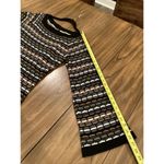 Laundry by Shelli Segal Laundry Shelli Segal Wool Metallic Neutral Knit Stripe Long Sleeve Sweater Dress Photo 7