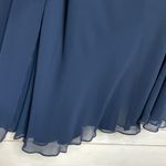 Bill Levkoff  Harmoni Chiffon Navy Blue Bridesmaid Formal Dress Size 14 Photo 8