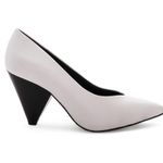 Rebecca Minkoff  Size 8 Zuria White Leather Black Heel Neutral Classic Heritage Photo 1