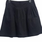 Theory  Pleated Mini Black Skirt Size 4 With Pockets Photo 0