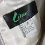 Vintage Y2K 2000s Champagne Cream Wedding Dress Formal Ballerina Mini Gown Tan Size 4 Photo 13