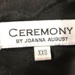 Ceremony black wrap tie waist floor length gown Size XXS Photo 7