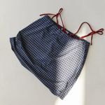 Urban Outfitters Blue Plaid Clara Knit Mini Skirt Photo 1
