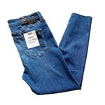 Mavi NWT Size 34 Jeans Scarlett High Rise Super Skinny Stretch Frayed Hem Blue Photo 6