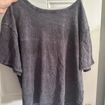 Marshalls Marshall’s / TJMaxx Acid Wash Black Grey Short Sleeve Cropped Tee Shirt Top Photo 0