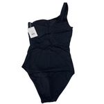 ANDIE Swim The Nantucket One Shoulder One Piece Swimsuit Black Small Tall NWT Photo 5