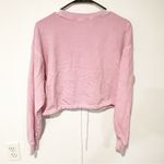 Juicy Couture Forever 21 x  Size Medium Cropped Tie Waist Crewneck Sweatshirt Photo 5