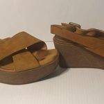 Fabio Rusconi cork platform high heel wedge suede sandal women size 7.5 (38) Photo 4