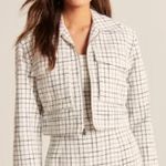 Abercrombie & Fitch Abercrombie Tweed Crop Jacket Photo 0