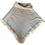 Mexican Artisan Reversible Woven Poncho • Pink Multicolor • Boho Festival Wrap Tan Size undefined Photo 4