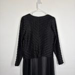 Mashiah Longline Cardigan Size Medium Black Photo 3