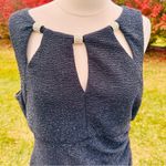 Eliza J  Black Form Fitting Dress with Cut Outs Size 12 Photo 7