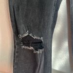 Abercrombie & Fitch Ankle Straight Ultra High Rise Distressed Jeans Black 12 Photo 3