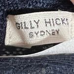 Gilly Hicks  Navy Blue Lace Wireless Padded Floral Halter Bralette - Size Small - EUC Photo 3