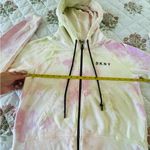 DKNY Pink and White Tie-Dye Hoodie Like new women size small Photo 5