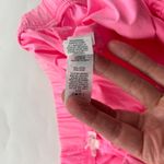 Aerie  Neon Pink Lightweight Canvas Pull On Wide Leg Cargo Pant M Photo 3