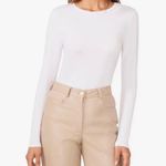 Halogen NWOT  White Crew Neck Modal Long Sleeve Tee Size XXL Photo 2