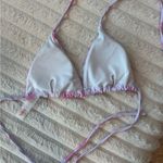 Romwe  Pink Tie Dye Bikini Top Photo 1