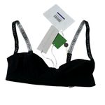 Stella McCartney Black Jersey Balconette Bra Women Medium NWT MSRP $105 | 51-44 Photo 2