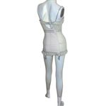 Victoria's Secret Gray Teddy 34B Sexy Little Things Underwire Garter Swiss Dot Photo 11