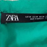 ZARA Chain Link Strap Green Bustier Mini Dress Size XS Blogger Favorite Photo 6