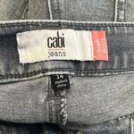 CAbi  High rise distressed light gray size 14 denim normcore jeans Photo 3