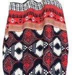 Angie Boho Black, Red, and White short sleeve Minidress Size Large Photo 2