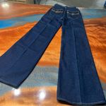 Lee Vintage Denim Bell Bottoms Flare leg jeans 70s New with tags USA dark wash Photo 8