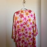 American Vintage Vintage Lejaby Saks Fifth Avenue Retro Floral Silk Kaftan Dress Sz Small Pink Photo 4