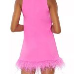 Likely Kikka Pink Feather Shift Dress NWOT Photo 2