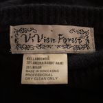 VTG ViVien Forest Lambswool/Angora Beaded Embellished Sweater Sz L Black Cozy Size L Photo 7