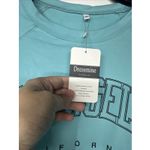 Women's XL Light Blue Los Angeles California Sweatshirt Long Sleeve Pullover Photo 6