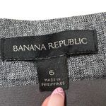 Banana Republic  Charcoal Knit pencil midi skirt with asymmetrical zip front Sz 6 Photo 4