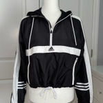 Adidas Cropped Windbreaker Black Photo 0