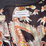 Urban Outfitters Black Tiger/Dragon Cropped Tie Top Photo 1