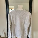 Nanavatee Distressed Raw Hem Gray Sweatshirt Photo 2