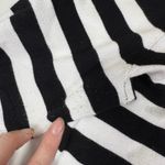Karl Lagerfeld Paris Striped Knit Sweater Embellished Shoulders Sz M Black White Size M Photo 4