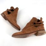 Free People  Landslide Tan Bootie Ankle Boot Braided‎ Leather Cutout Size 40 Tan Photo 5