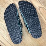 Birkenstock  Arizona Birko-Flor Croc Embossed Slides Sandals Jade Gleam Women 7 Photo 10