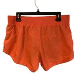 Nike Women's Dri Fit Running Bright Orange Athletic Shorts Size L Photo 1