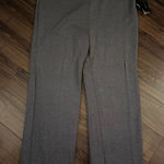 NWT Gray shimmer Woolf blend knit pants 14 Silver Photo 0