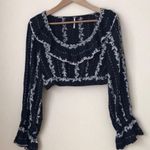 Free People Lolita Floral Ruffled Crop Top Photo 3