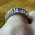 Natural Aquamarine Sterling Silver Ring Size 6 Photo 1