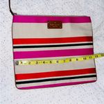 Kate Spade  Canvas Striped Zipper Travel Bag Photo 7