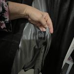 Gallery  Black Leather Women's Jacket Mid-length Sz L Large Photo 9