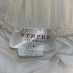 Nymphe LOS ANGELES Lined Ivory Wide Leg Dress Pants Pockets L Photo 4