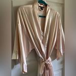 Victoria's Secret Women’s Blush Pink Kimono Sleeve Robe/Lingerie Slip Dress Sz L Photo 4