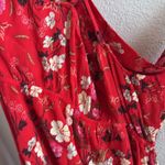 O'Neill Aloha Red Floral Tropical Mini Dress Coastal Boho XL Photo 7