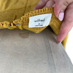 Aritzia  Wilfred Cammy Mini Dress Cairo Gold Yellow‎ Tie Sleeve Size Medium Photo 10