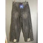 NEV Deconstructing Wave Shaped Jeans NWT Size 28 Gray Photo 5